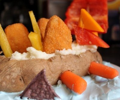 Chicken Nugget Potato Boat