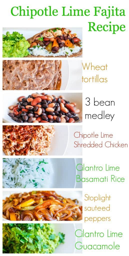 Super healthy high fiber Chipotle Lime Fajitas Recipe