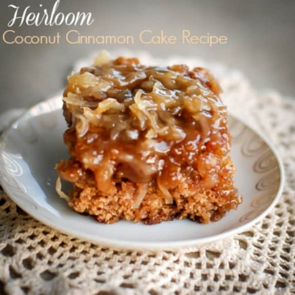Heirloom Coconut Cinnamon Cake