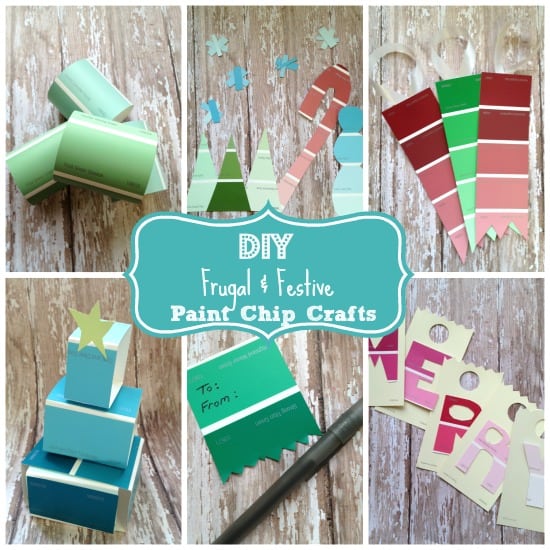 Festive & Frugal Paint Swatch Crafts – Fun during Christmas break!