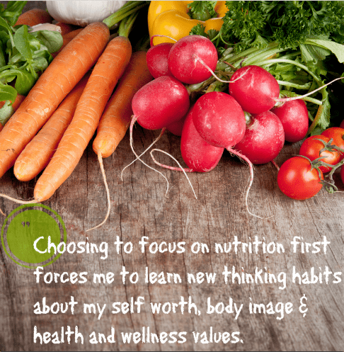 Focus on nutrition instead of the scale