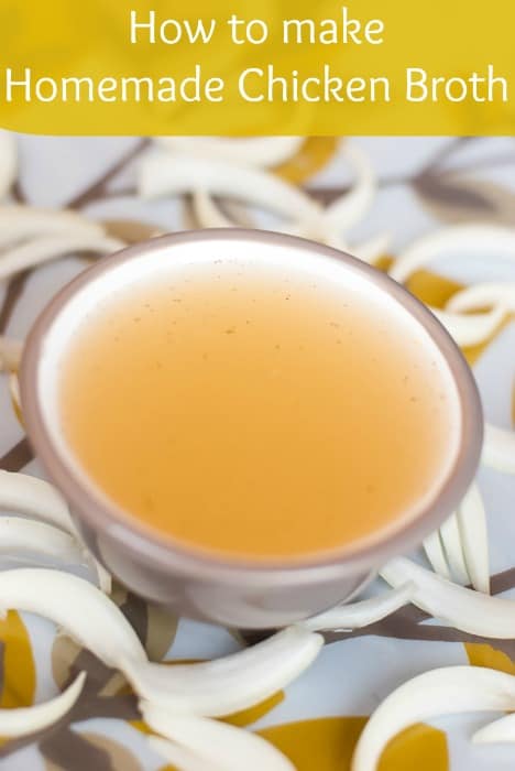 From scratch: Chicken bone broth