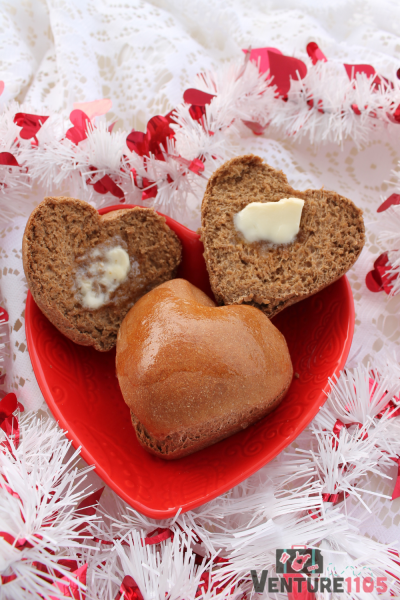 Honey Chocolate Heart-Shaped Rolls