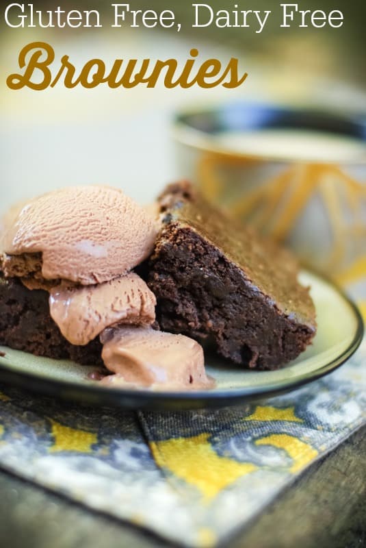 Gluten Free and Dairy Free Dark Fudge Brownies Recipe