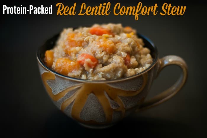 Protein Packed Red Lentil Comfort Stew