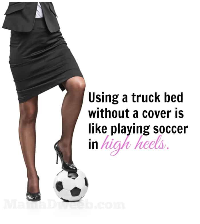 Playing soccer in high heels