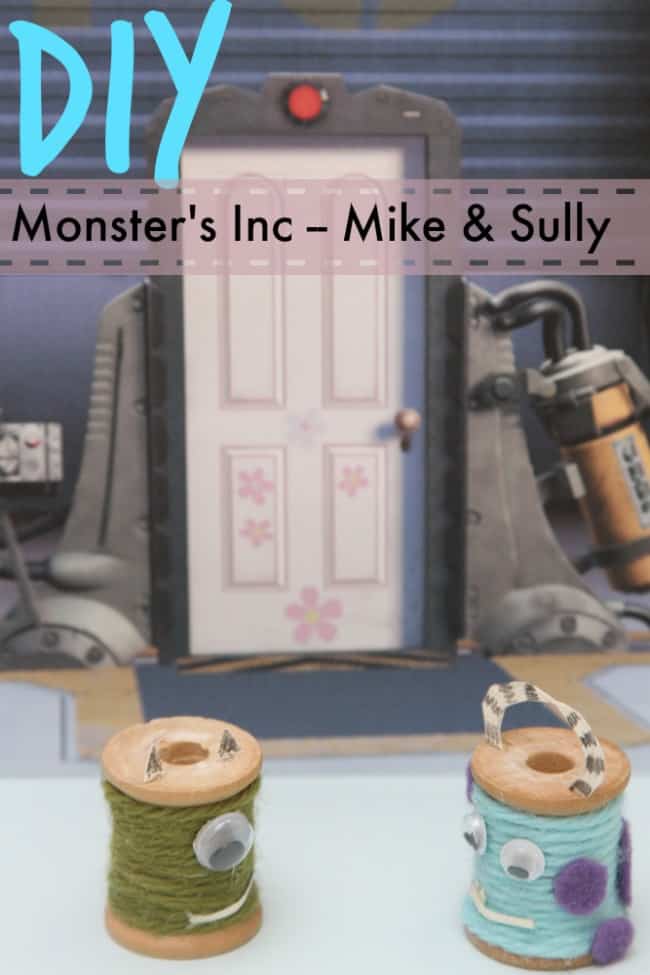 How to make Mike & Sully out of spools of thread