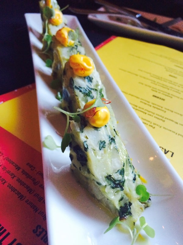 Truita de Patata Con Espinacas