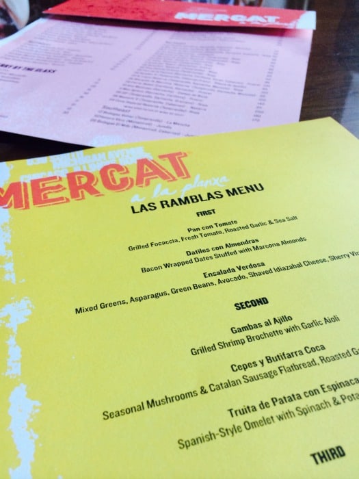 Mercat menus