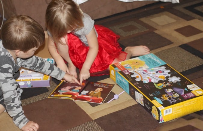 GoldieBlox comes with a fun book