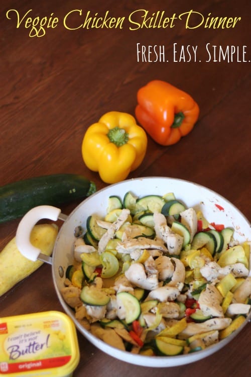Veggie Chicken Skillet Dinner Recipe – Fresh, easy, simple!