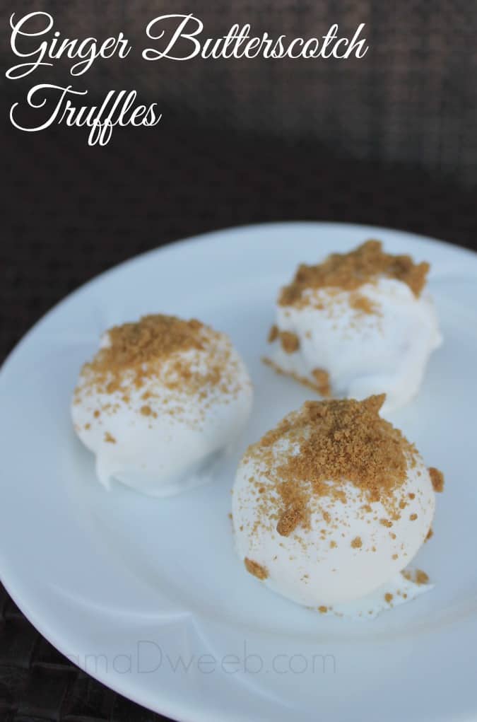Butterscotch Ginger Truffles