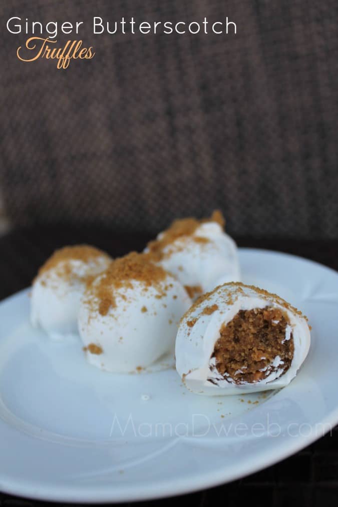 Ginger Butterscotch Truffles