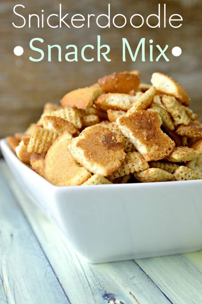 Easy school snack – Snickerdoodle Snack Mix