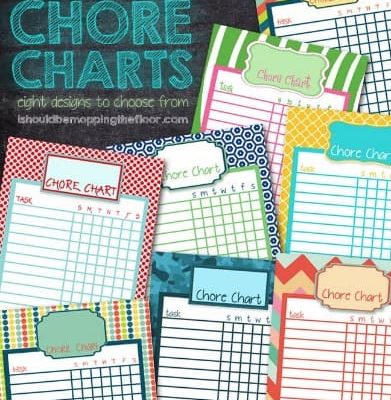 20 Free Printable Chore Charts