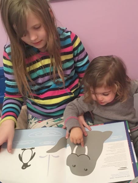 Reading a walrus book