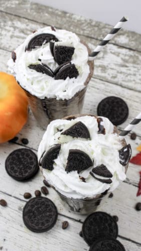 Pumpkin Mocha Iced Coffee Recipe: With Oreos!