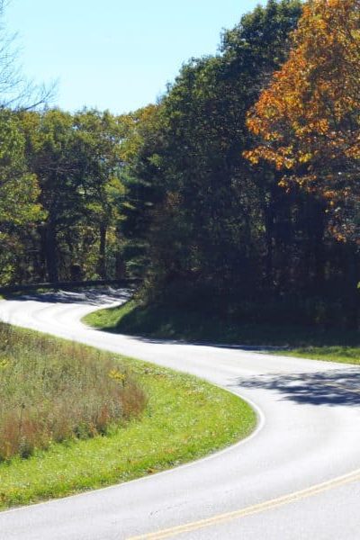 Winding road on Skyline Drive