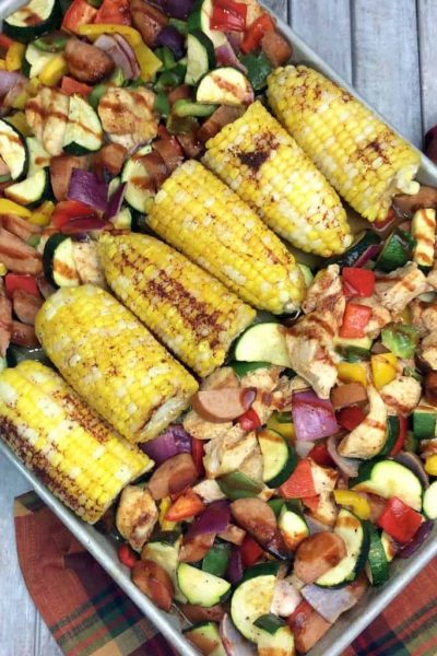 BBQ Chicken Sheet Pan Dinner