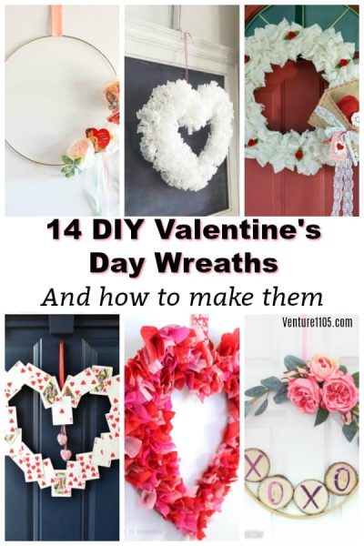 14 DIY Valentine's Day Wreaths and how to make them