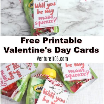 Free Printable Valentine’s Day Card for An Allergy-Friendly Classroom Party