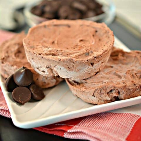 Keto Ice Cream Bites Made with Sugar Free Chocolate Pudding
