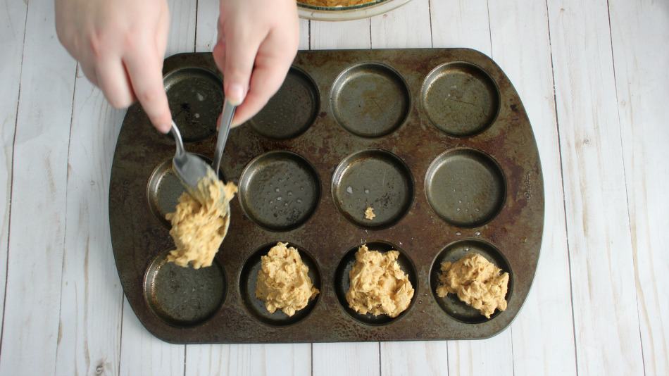 Scoop Dough Into A Muffin Tin