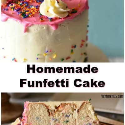 Homemade 3-Layer Funfetti Cake – Elegant and Perfect for All Occassions