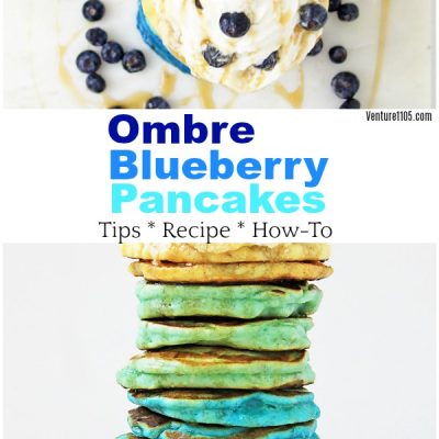 Ombre Blueberry Pancakes From Scratch Recipe