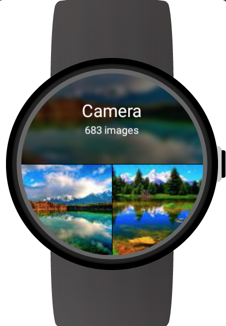 Photo gallery smart watch