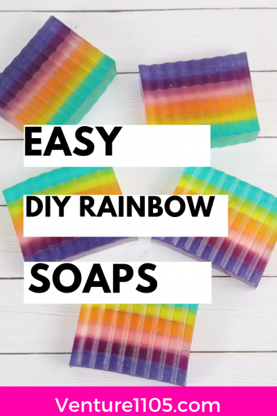 Easy DIY Rainbow Soaps