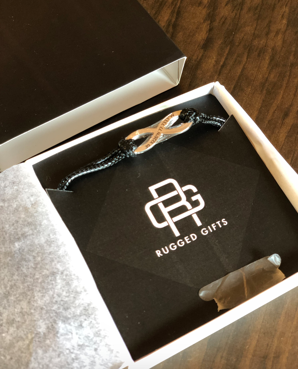 Rugged Gifts – Custom Coordinates Bracelet