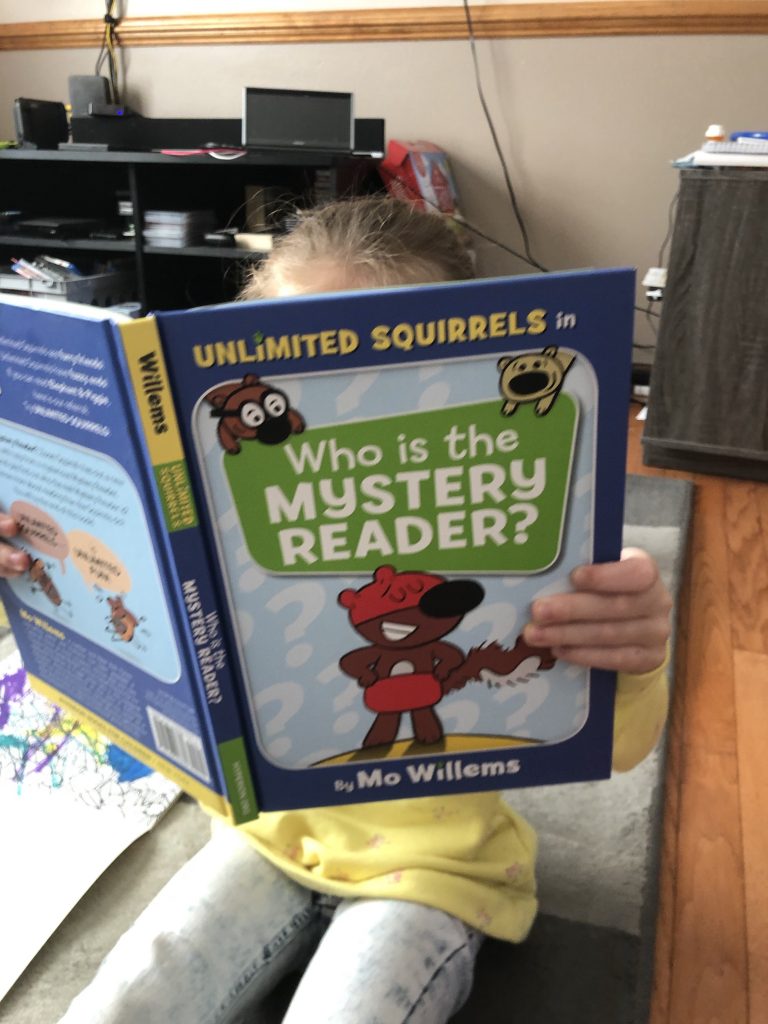 Unlimited Squirrels in Who is the Mystery Reader? 