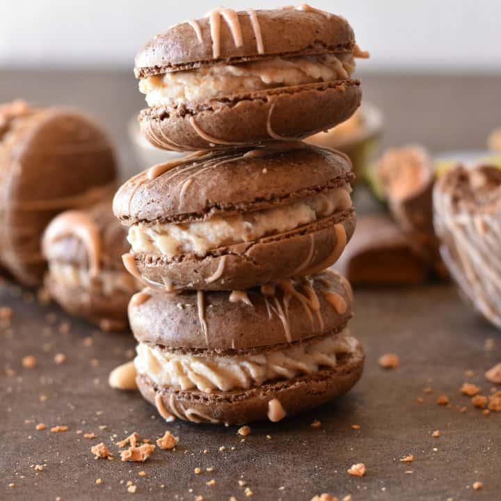 Butterfinger Macarons