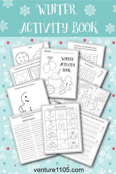 Winter Activity Book - Free Printable For Kids