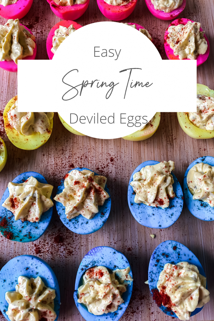 Easy Spring Time Deviled Eggs