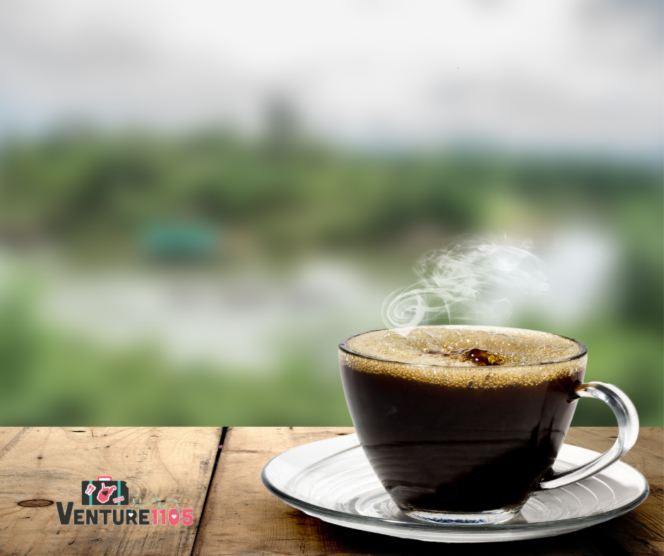 A cup of black coffee