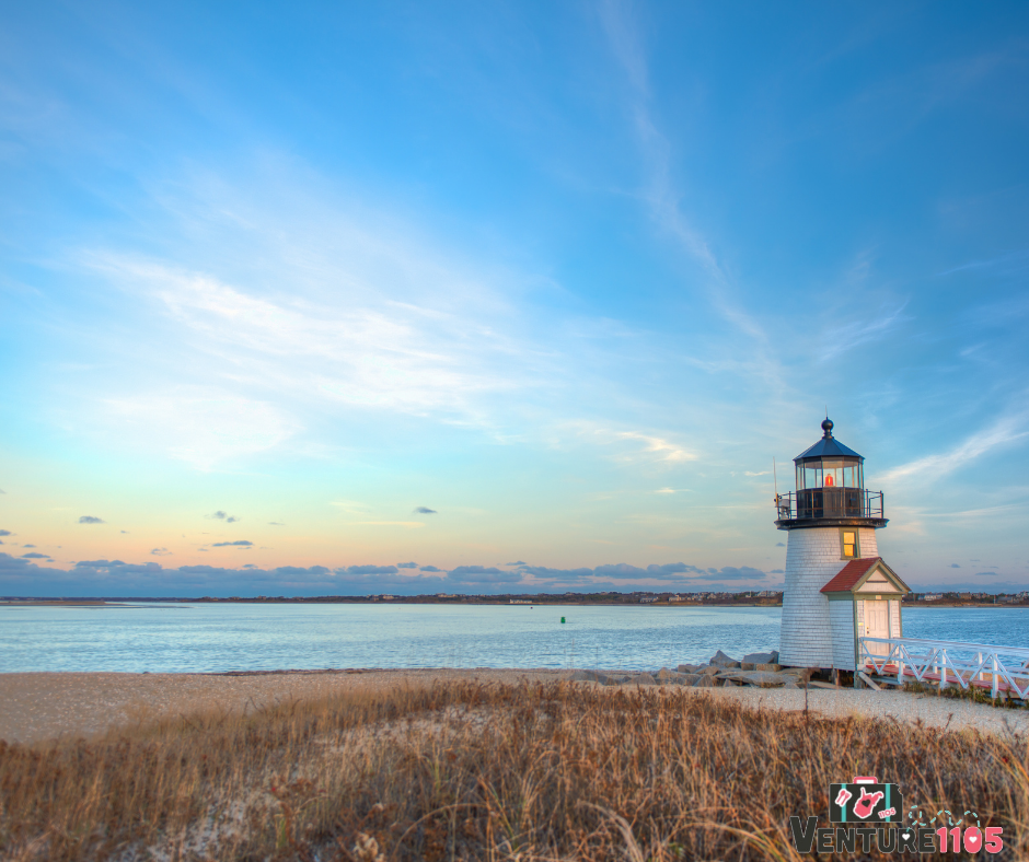 Nantucket with a light house 