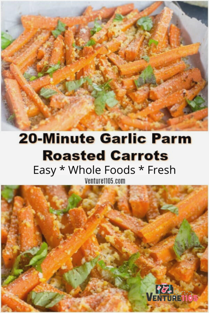 20-Minute Garlic Parm Roasted Carrots 
