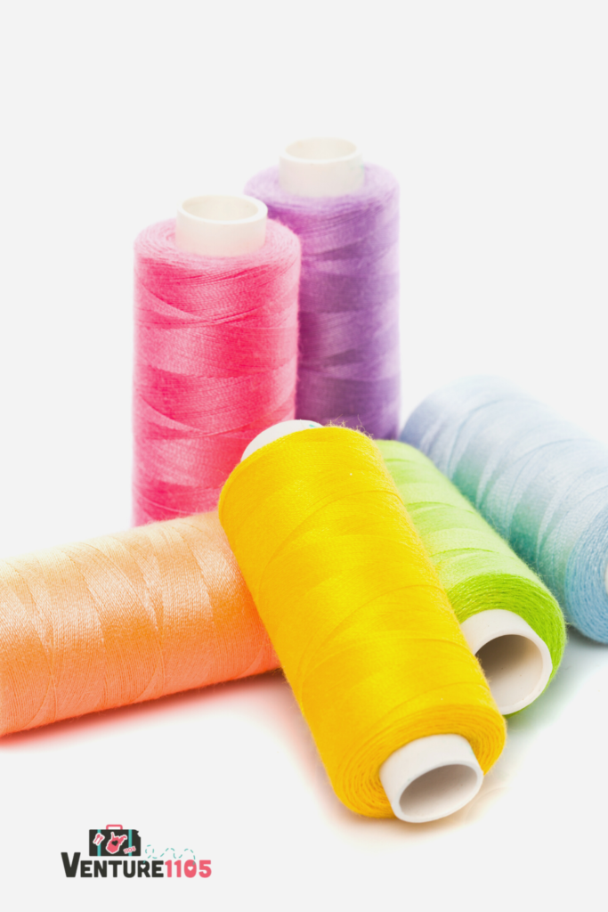thread in a rainbow of colors 