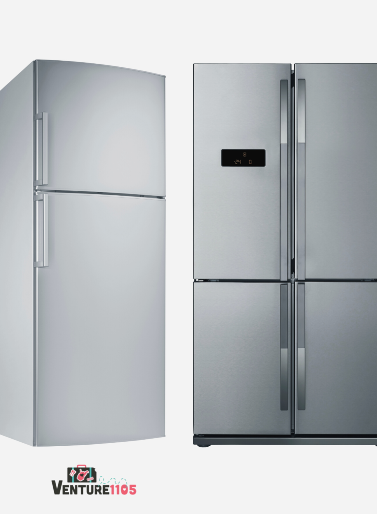 a single door and double door refrigerator
