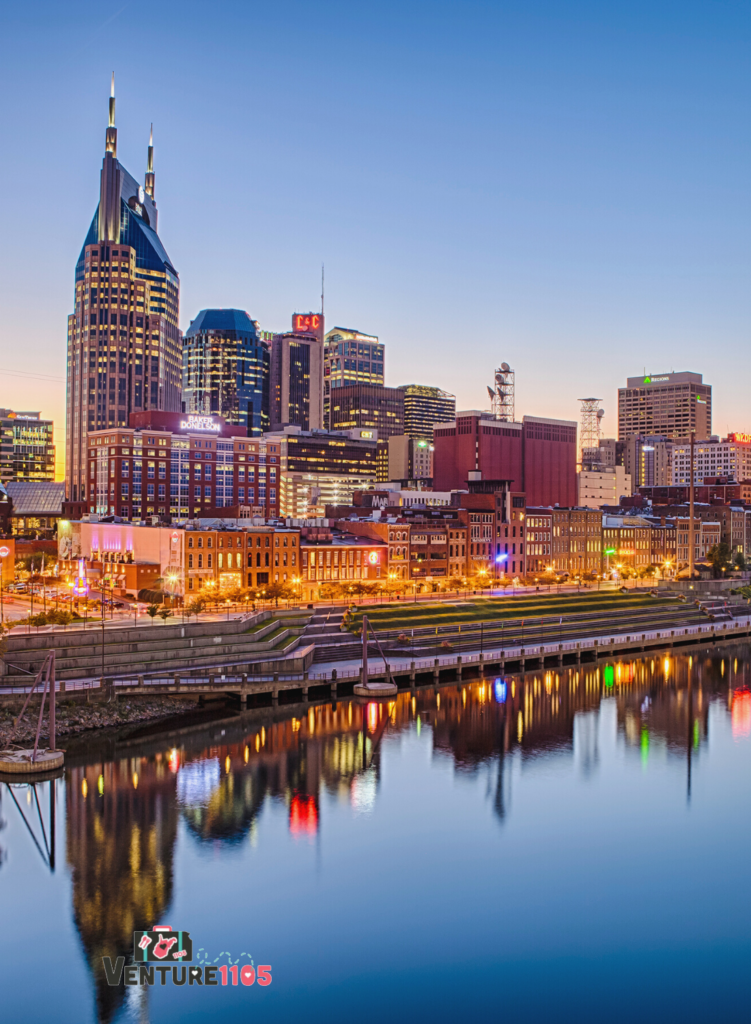The cityscape of Nashville TN