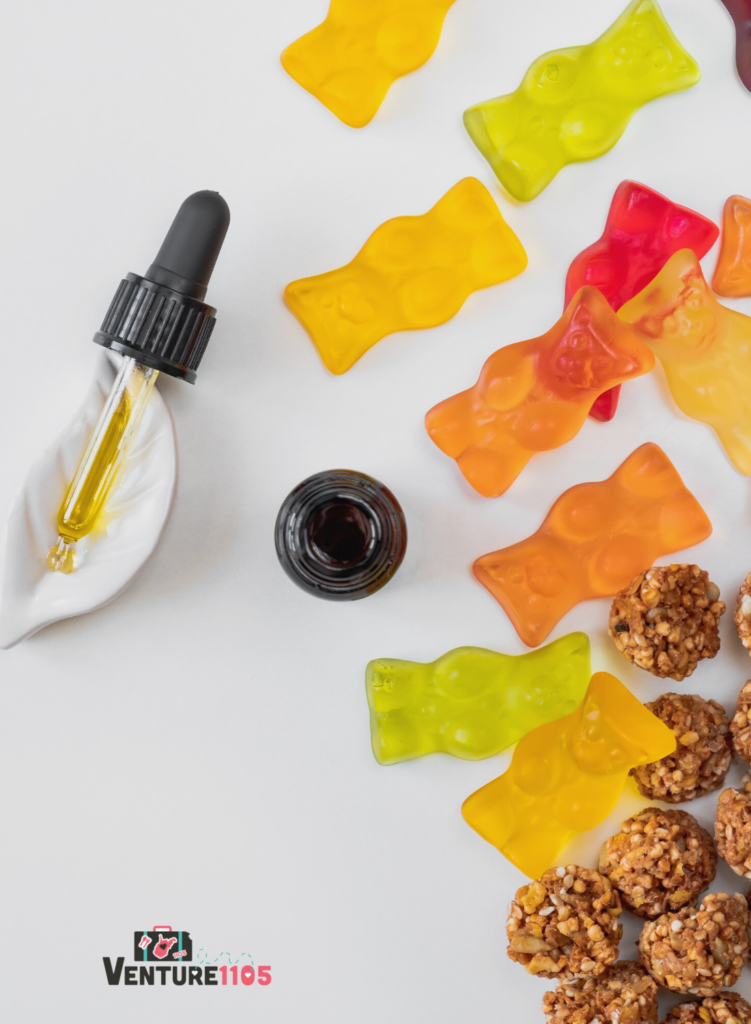 CBD Gummies and oatmeal balls