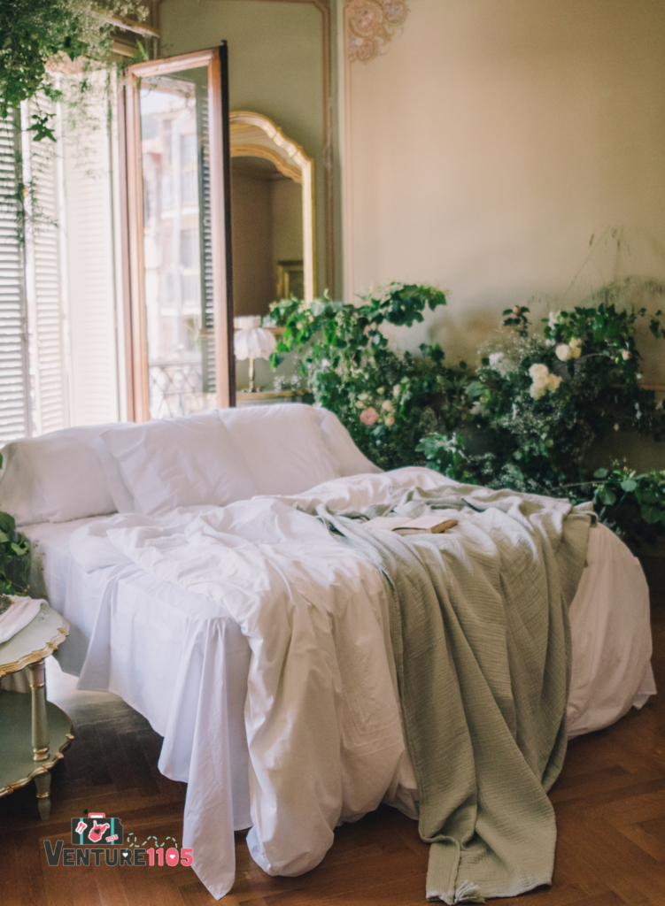 A hospital bed set up in someone's house ready for a residential treatment program 