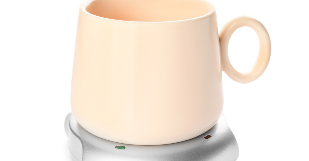 A mug sitting on a USB mug Warmer