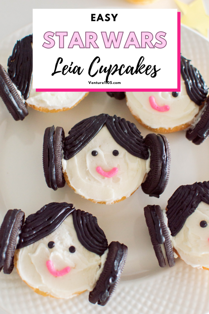 Easy Star Wars Leia Cupcakes